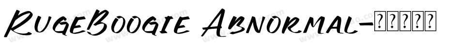 RugeBoogie Abnormal字体转换